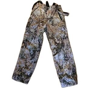 Cabela’s Zonz Woodlands Camo Pants Hunting Polyester Mens Size 36x32 Overalls